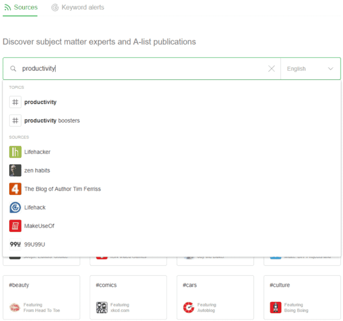 Feedly verimlilik araması